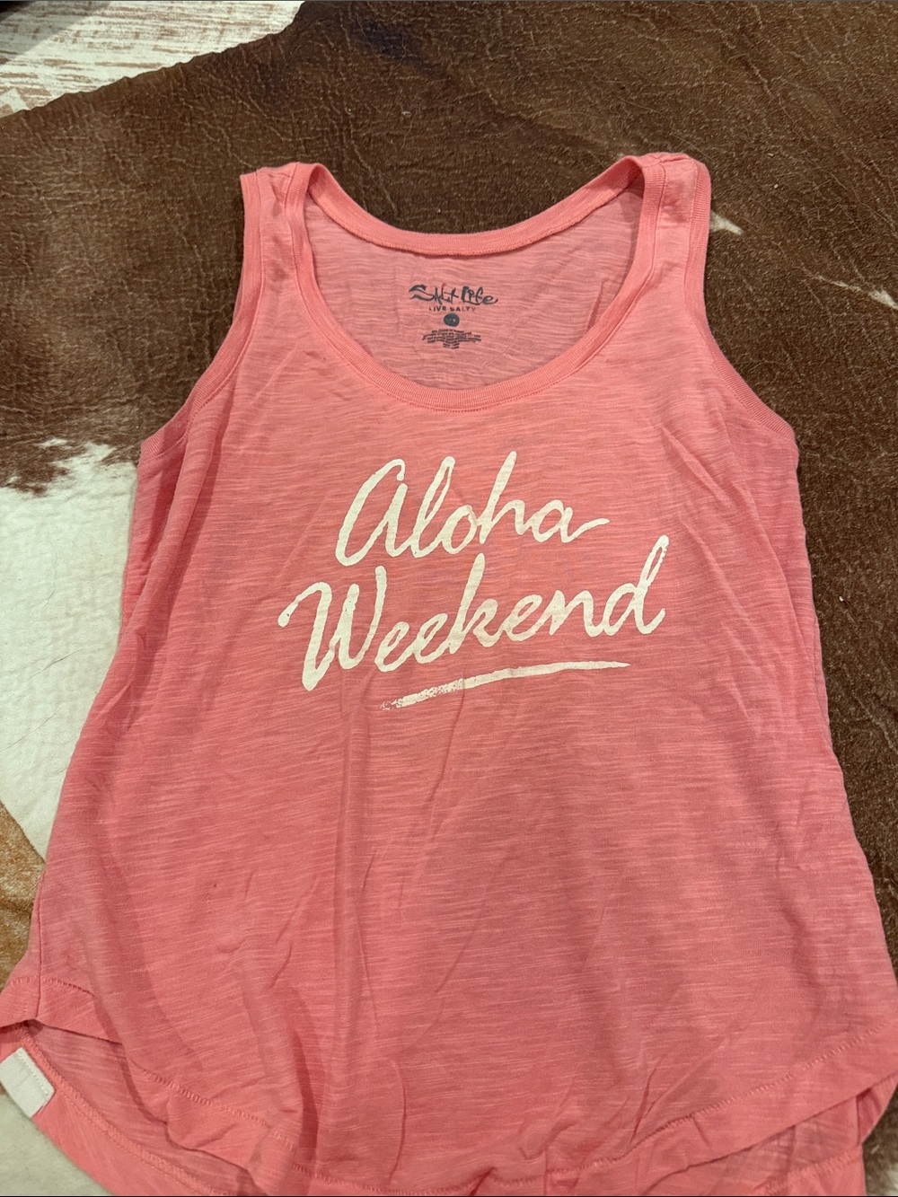 Salt Life Pink 'Aloha Weekend' Graphic Tank